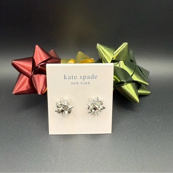Kate Spade Silver-tone Bow Earrings - Picture 4 of 5